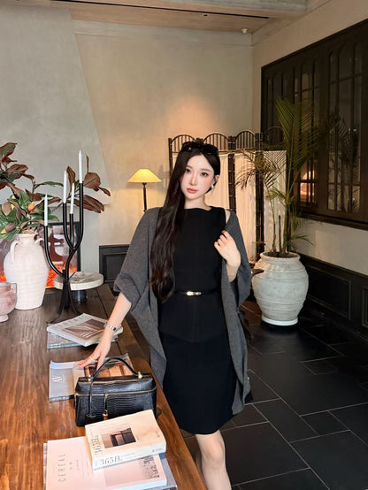 [Luxury] Premium Japanese Triacetate Sleeveless Dress (Q2710)
