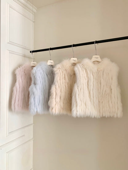 [Luxe] Bestseller Fox Fur Sleeveless Vest (PC-009)