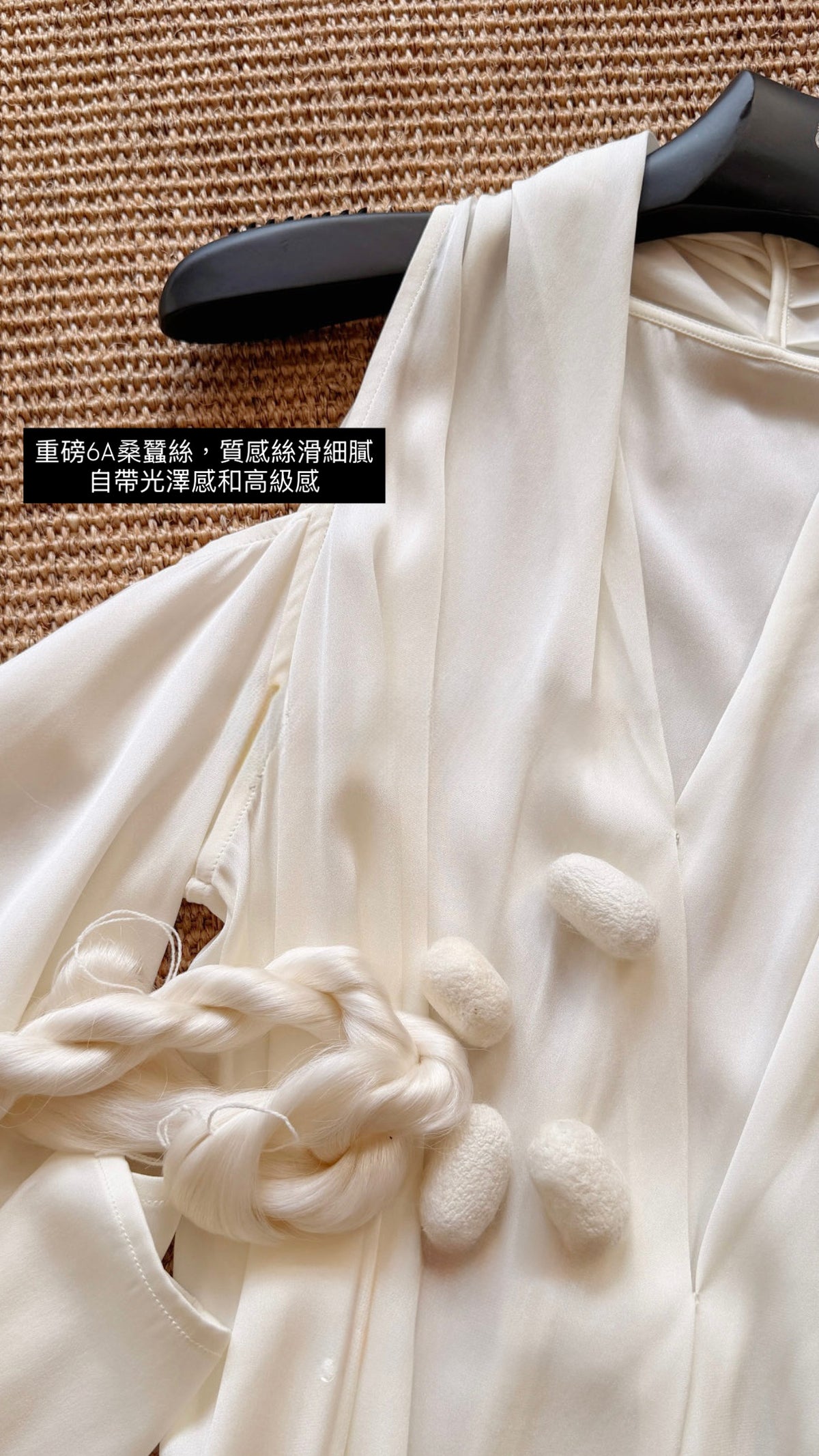[Lumi Premium] French Silk Blouse & Linen Skirt + Belt Set