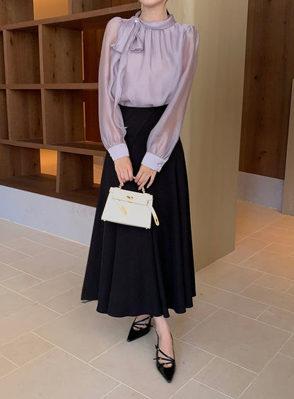 [Versatile] Elegant Midi Skirt