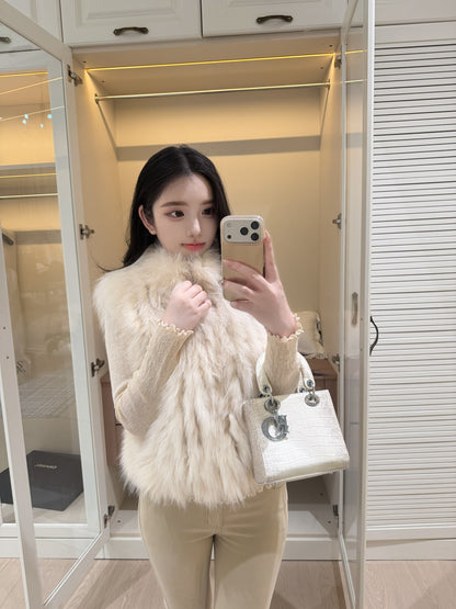 [Luxe] Bestseller Fox Fur Sleeveless Vest (PC-009)
