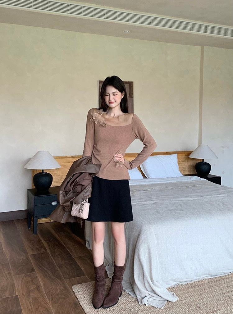[Versatile] 20% Wool OL Skirt