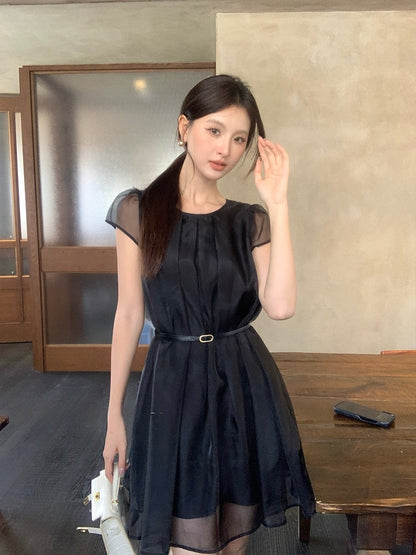[Elegant] Workwear Dress (with Belt)