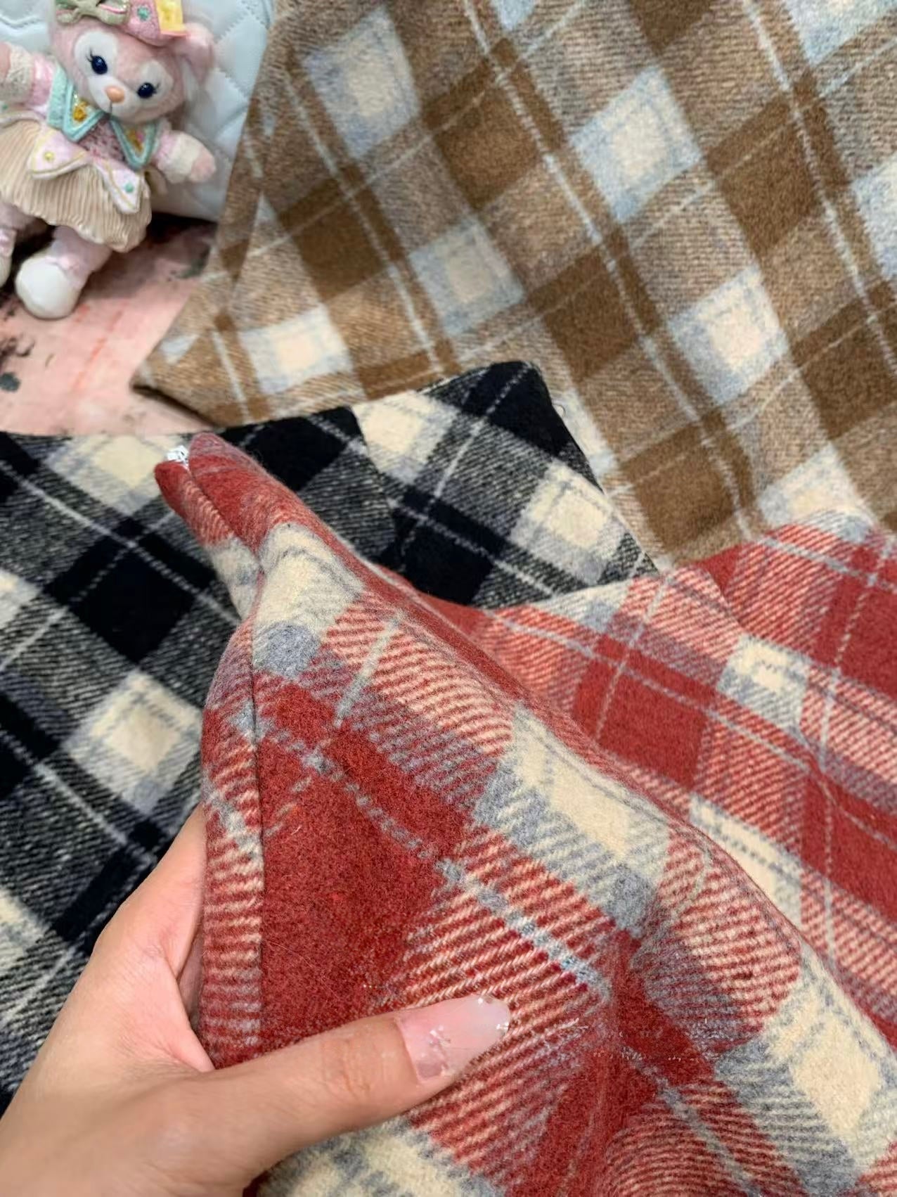 [Classic] Winter A-Line Plaid Skirt