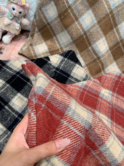 [Classic] Winter A-Line Plaid Skirt