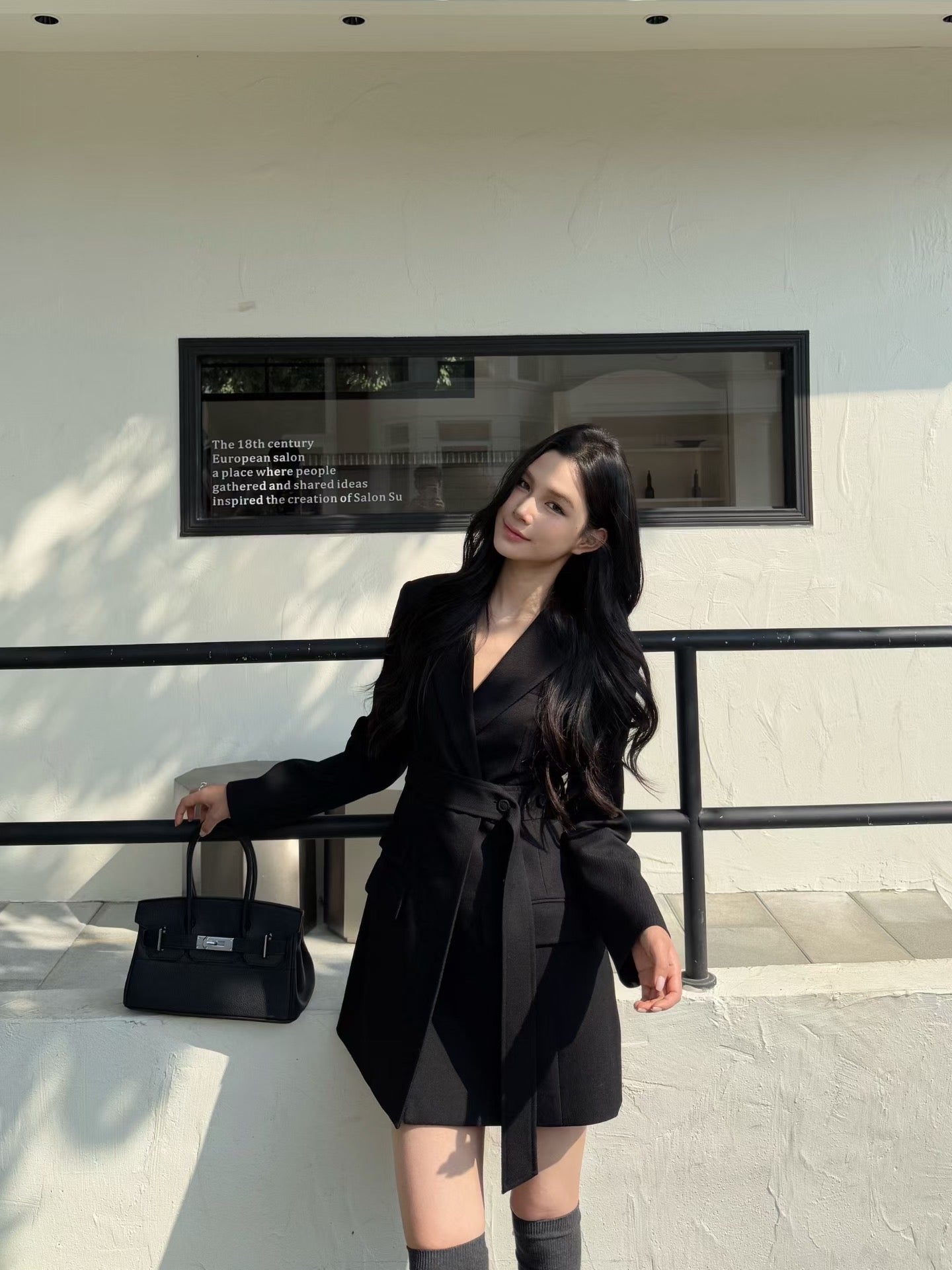 [Stylish] Designer Slimfit Blazer Skirt (with belt)