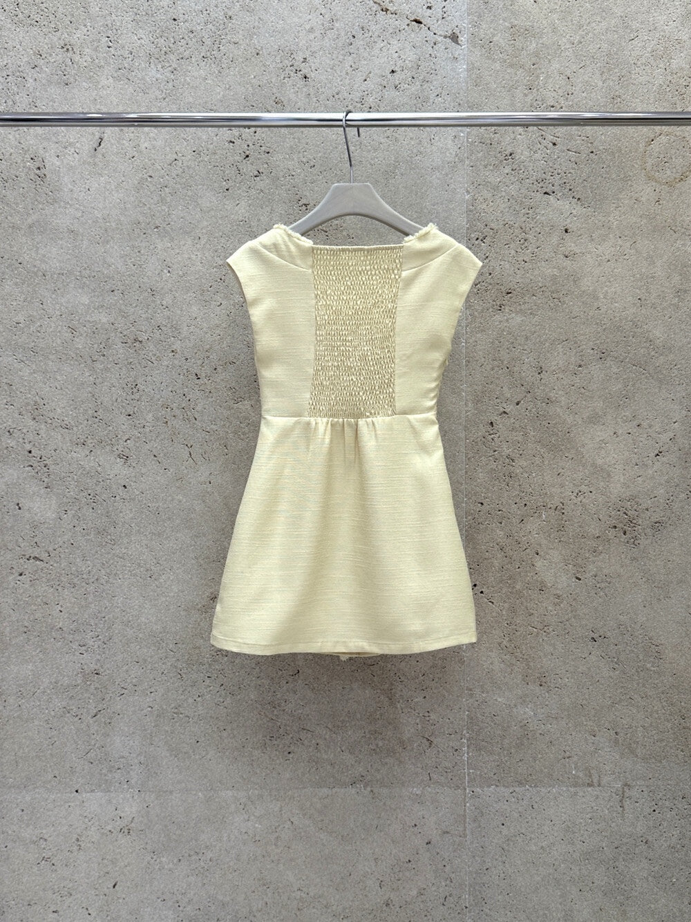 [Elegant] Workwear Tweed V-neck Dress