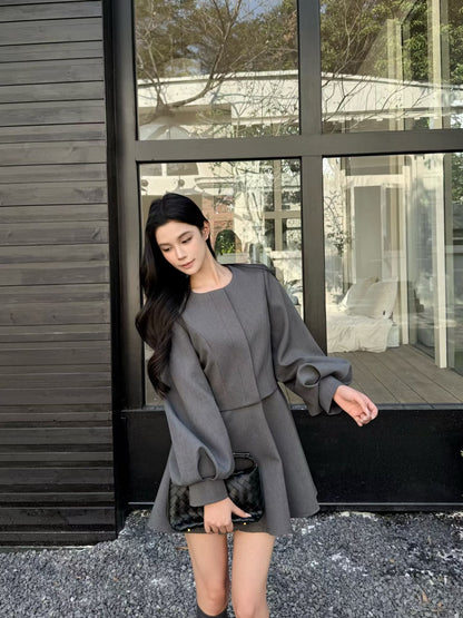 [Best-Selling] Elegant Office Lady 2-Piece Set (V26026)