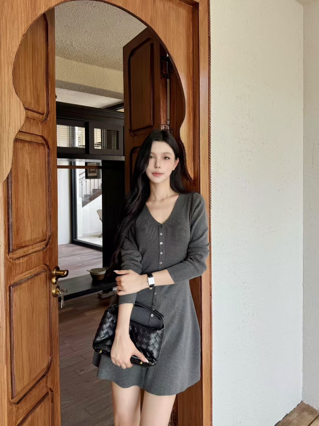 [Elegant] Onni V-neck Slimfit Dress