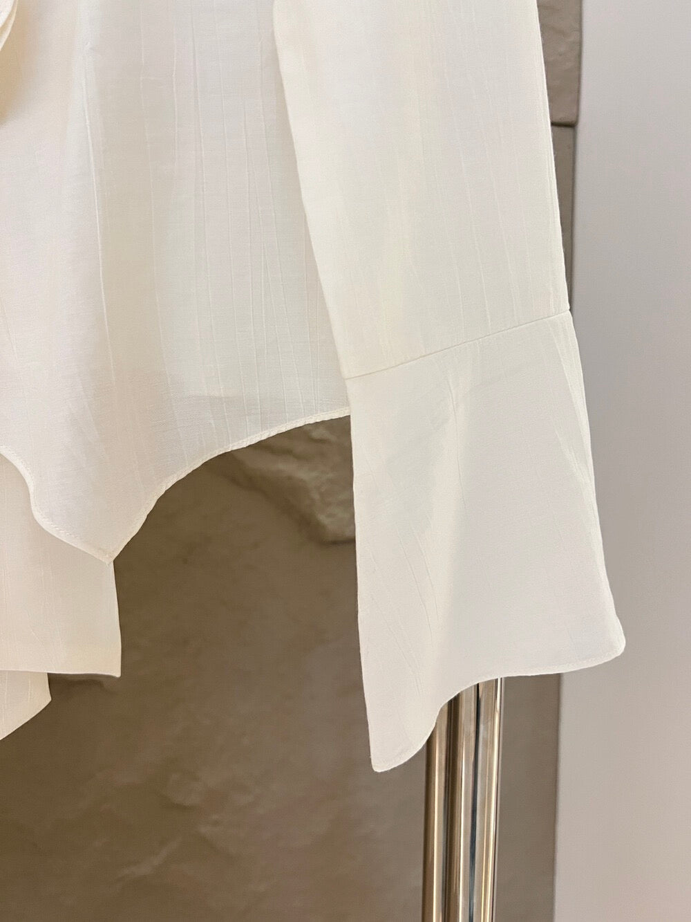[Vacation] Chiffon Shirt + High-waisted Long Skirt Set