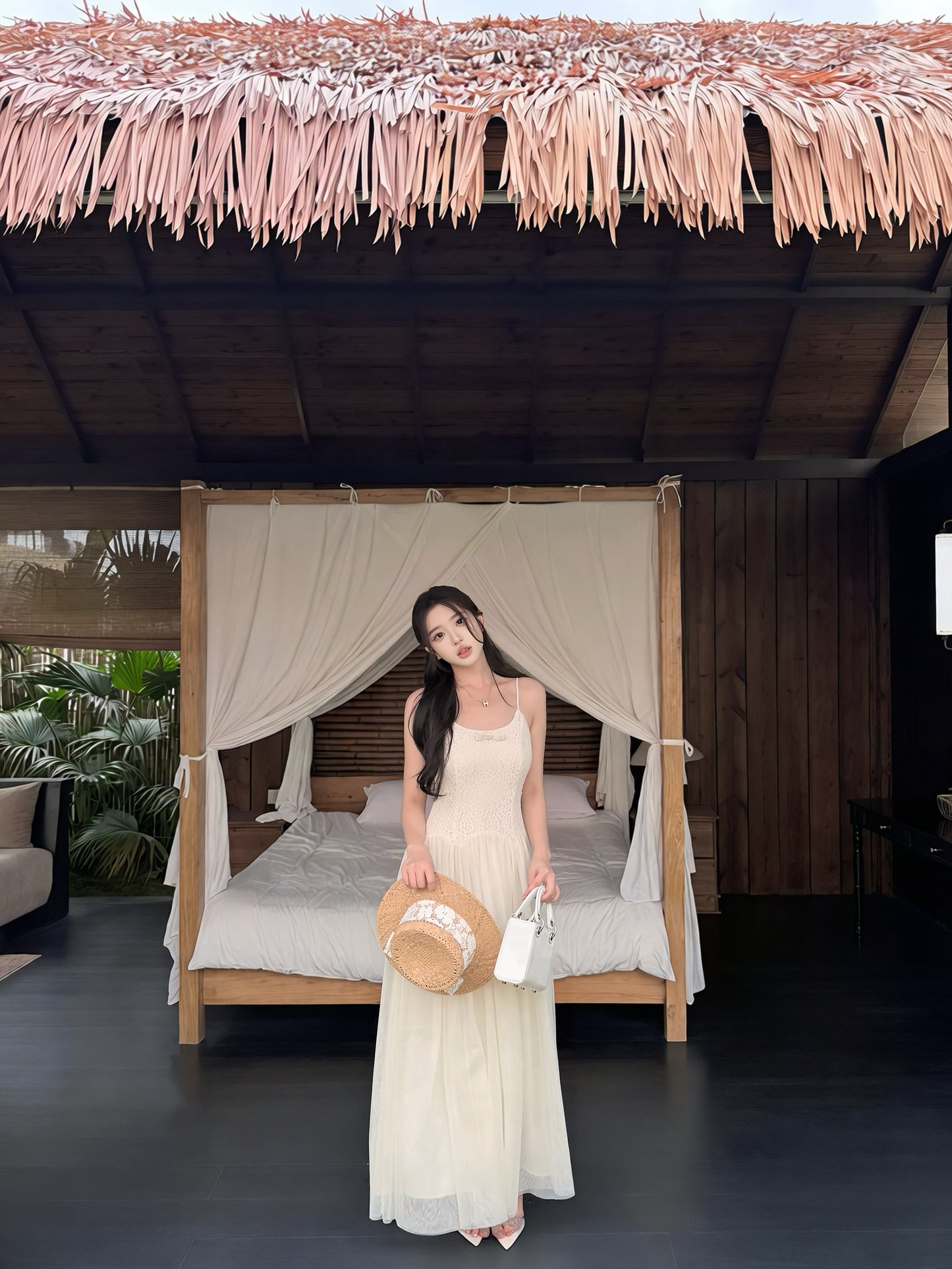 [Vacation] Girlgod Slip Dress (Q1115)