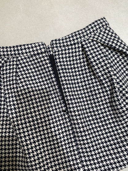 [Girlgod] British Style Top+ A-line Short Skirt Set
