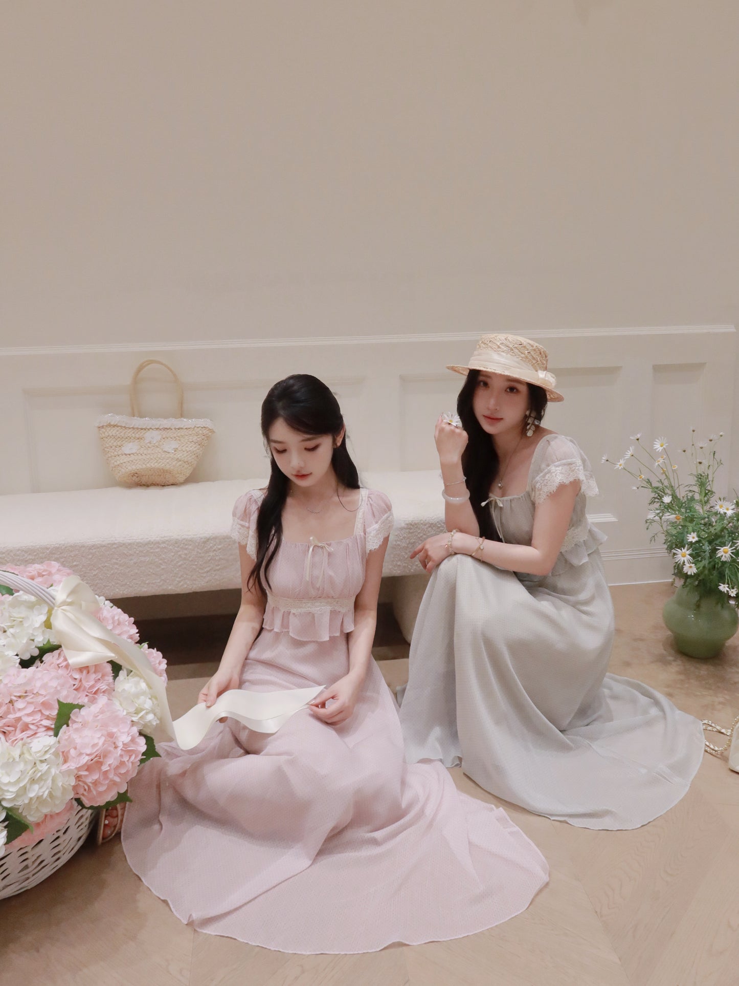 [Elegant] Sweet Japanese-style Maxi Dress (Q1121)