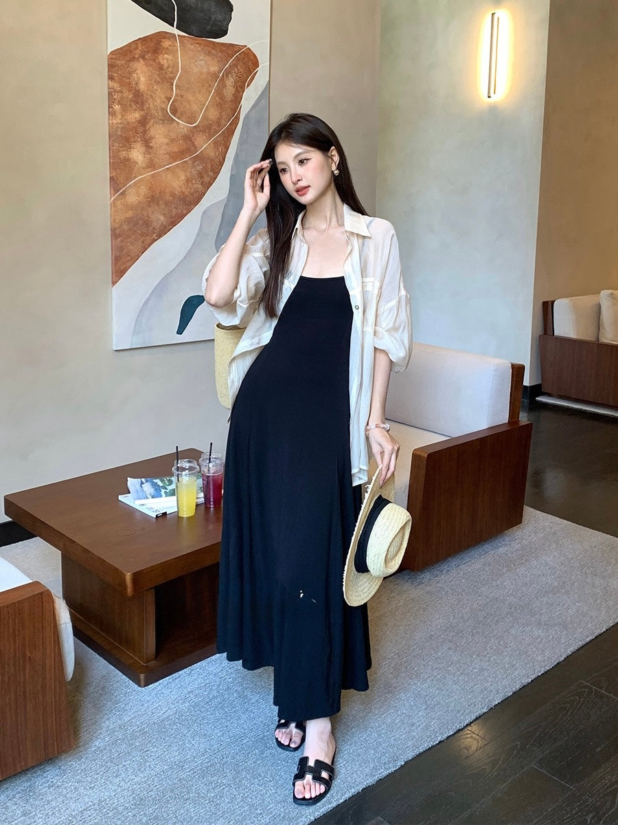 [Vacation] Perfect Back Long Dress