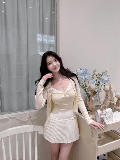 [Cute] Pleated Mini Skirt (Q1028)