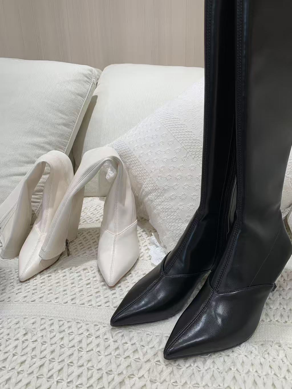 [Girlgod] Low Heel High Boot