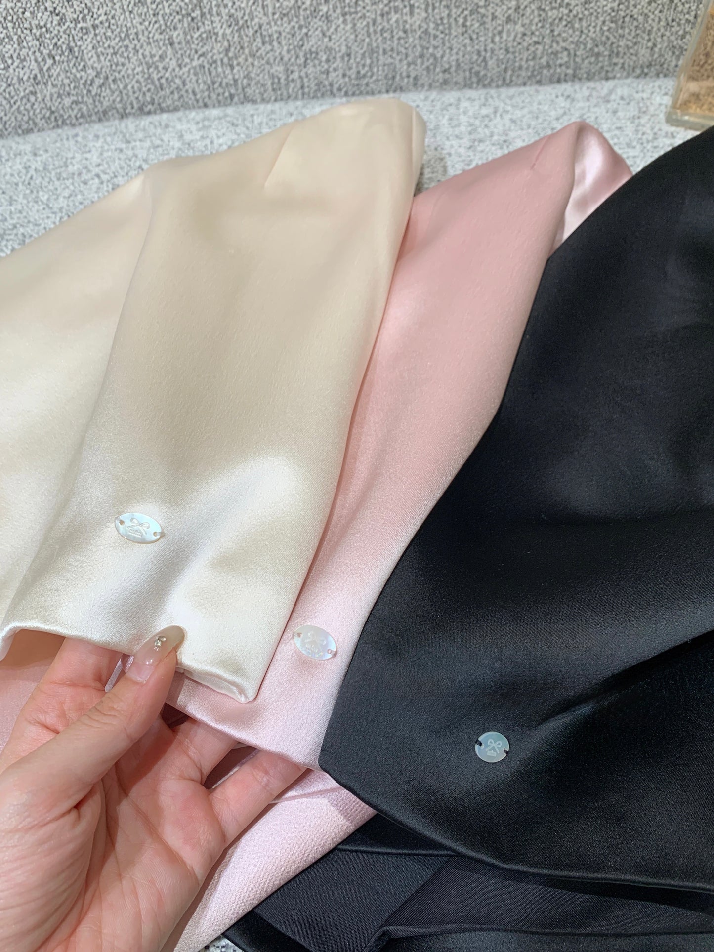 [100% Acetate] A-Line Skirt