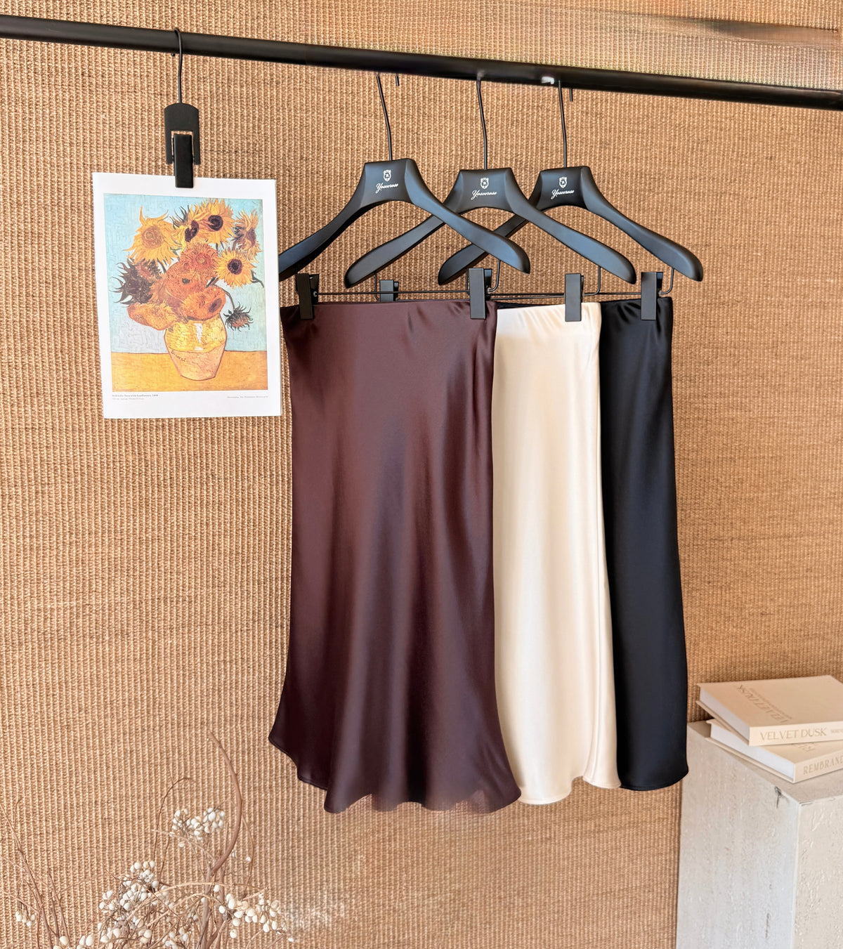 [Lumi Premium] 100% Triacetate Satin Bias Skirt (YR2015)