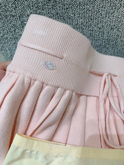 [Girly] Knitted Pleated Skirt