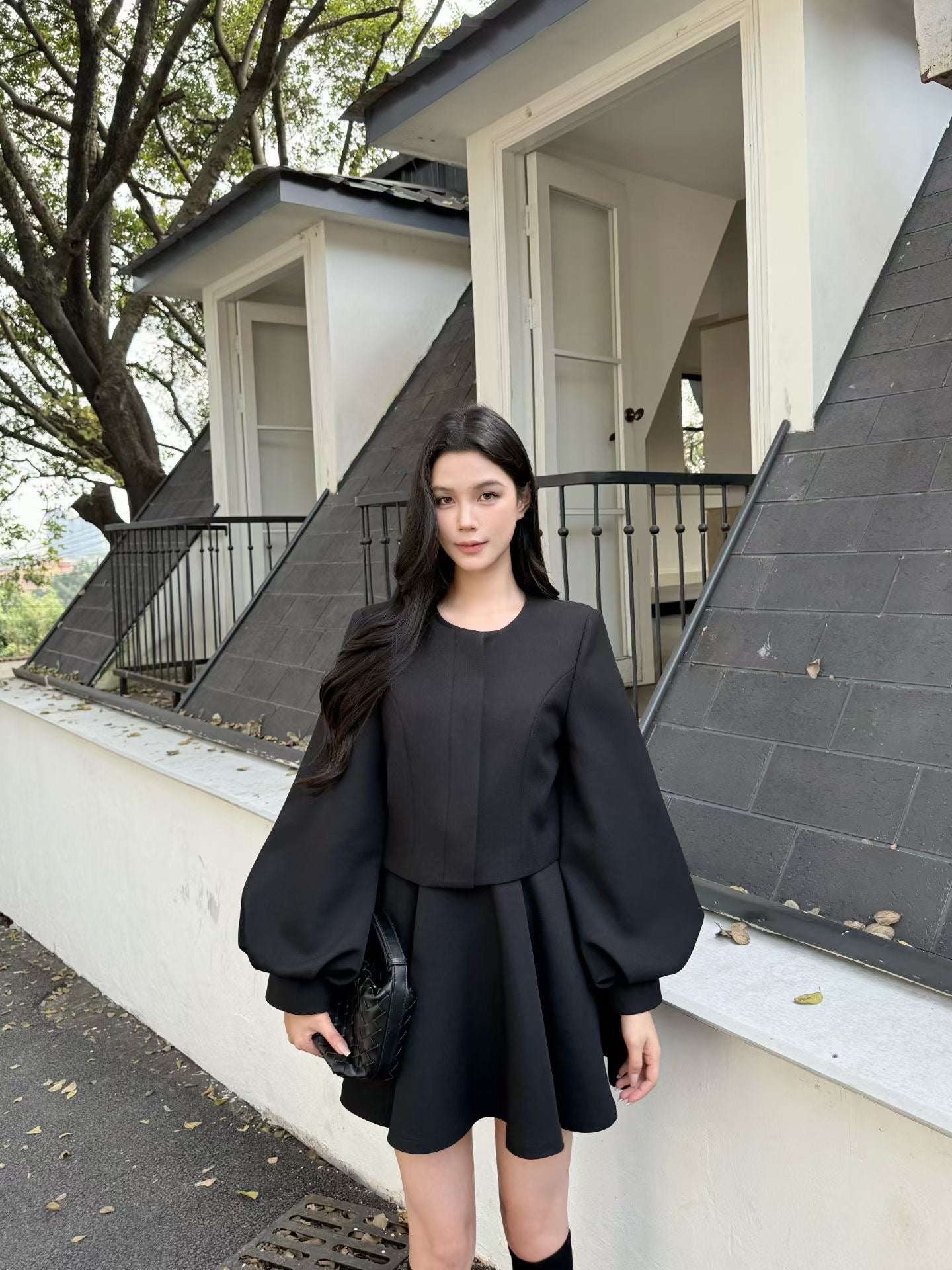 [Best-Selling] Elegant Office Lady 2-Piece Set (V26026)