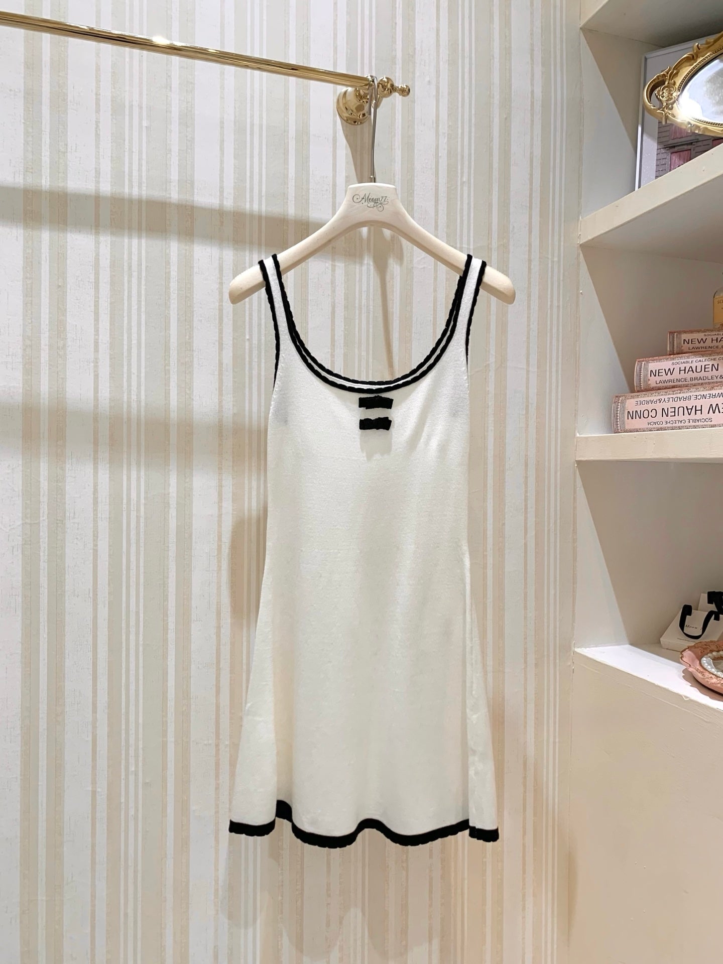 [Signature] Slimfit Knit Cardigan & Cami Dress Set (MY-08/MY-09)