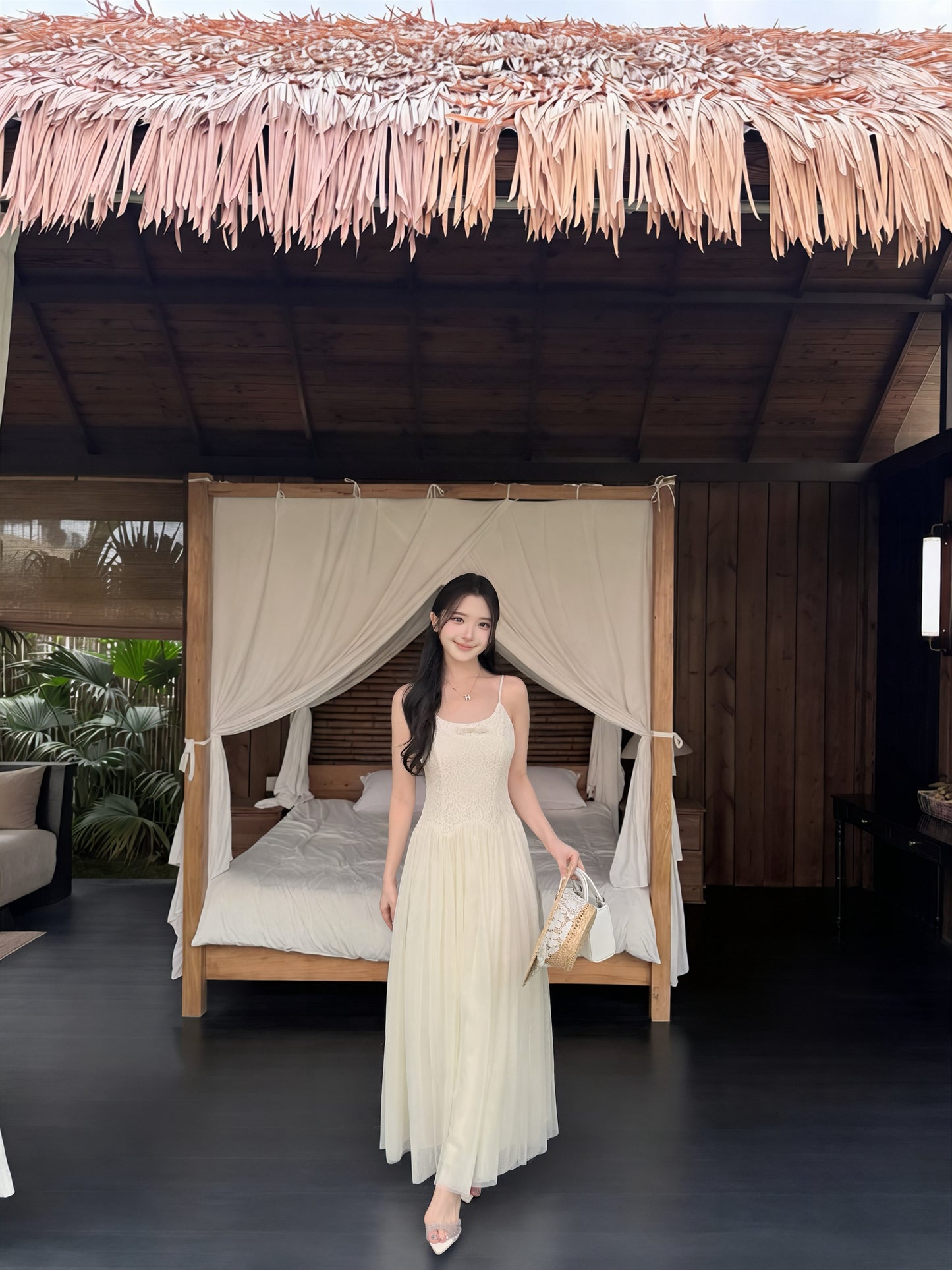 [Vacation] Girlgod Slip Dress (Q1115)