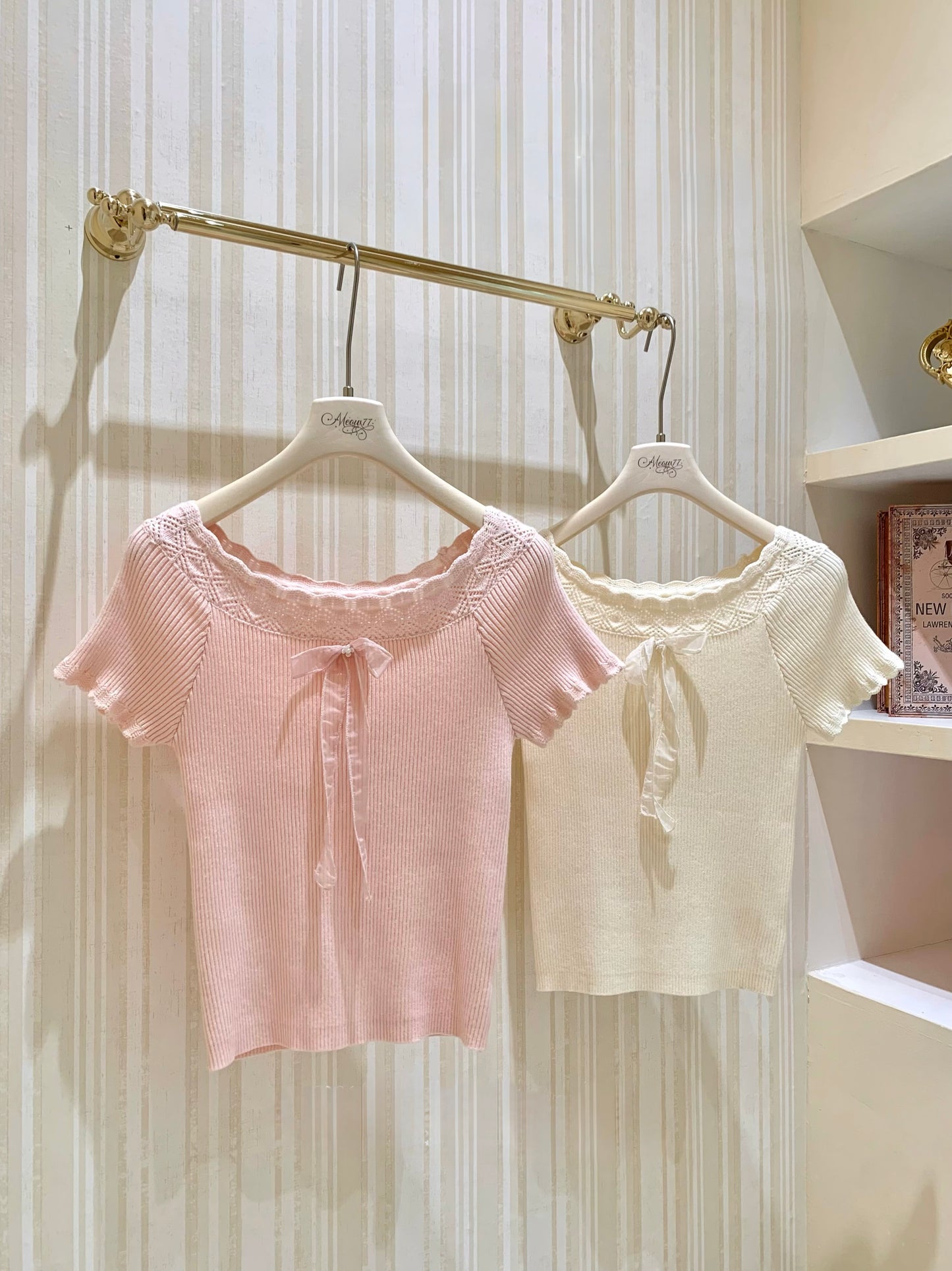 [Versatile] Ribbon Knitted Top (MY902)