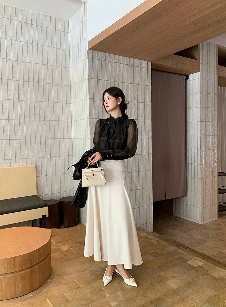 [Versatile] Elegant Midi Skirt