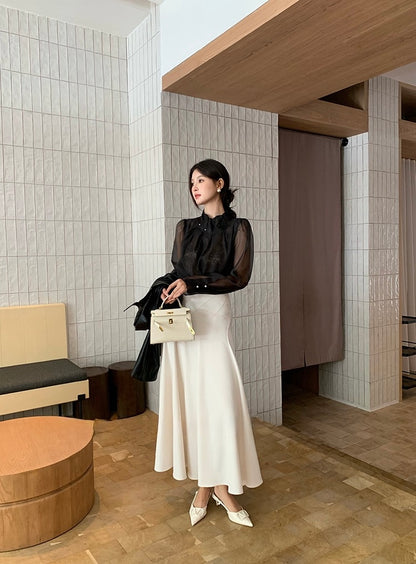 [Versatile] Elegant Midi Skirt