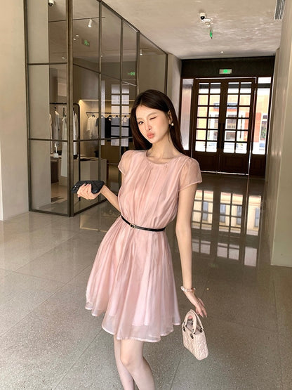 [Elegant] Workwear Dress (with Belt)