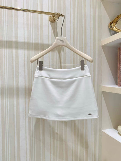 [Coquette] No-See-Through Bodycon Skirt with Built-in Shorts (Q091)