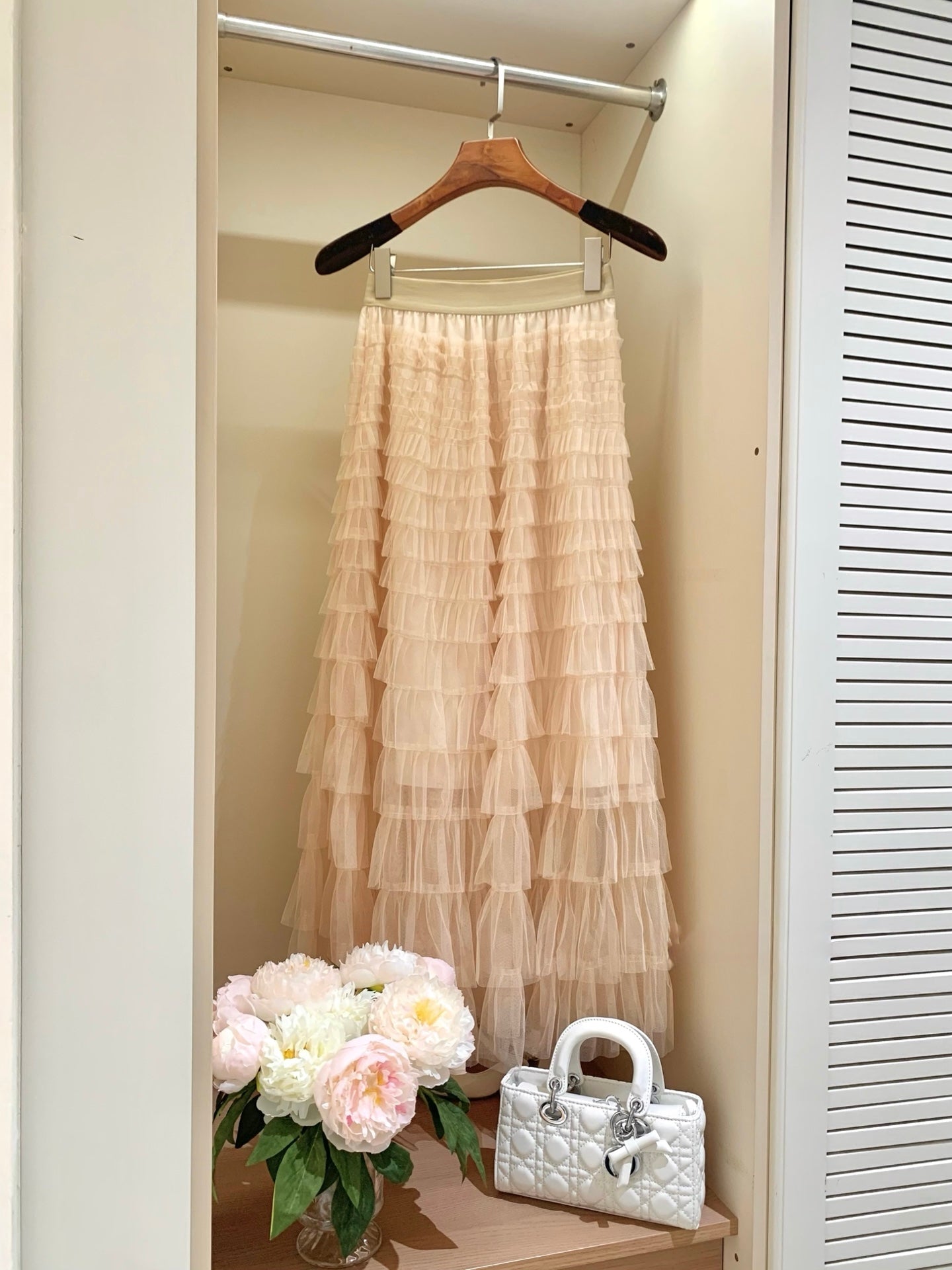 [Fairy] Multi-Layer Tulle Tiered Maxi Skirt (Q1295)