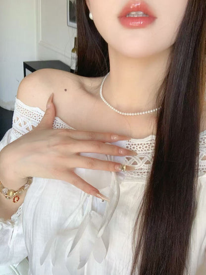 [Flower] Girlgod off-shoulder Top