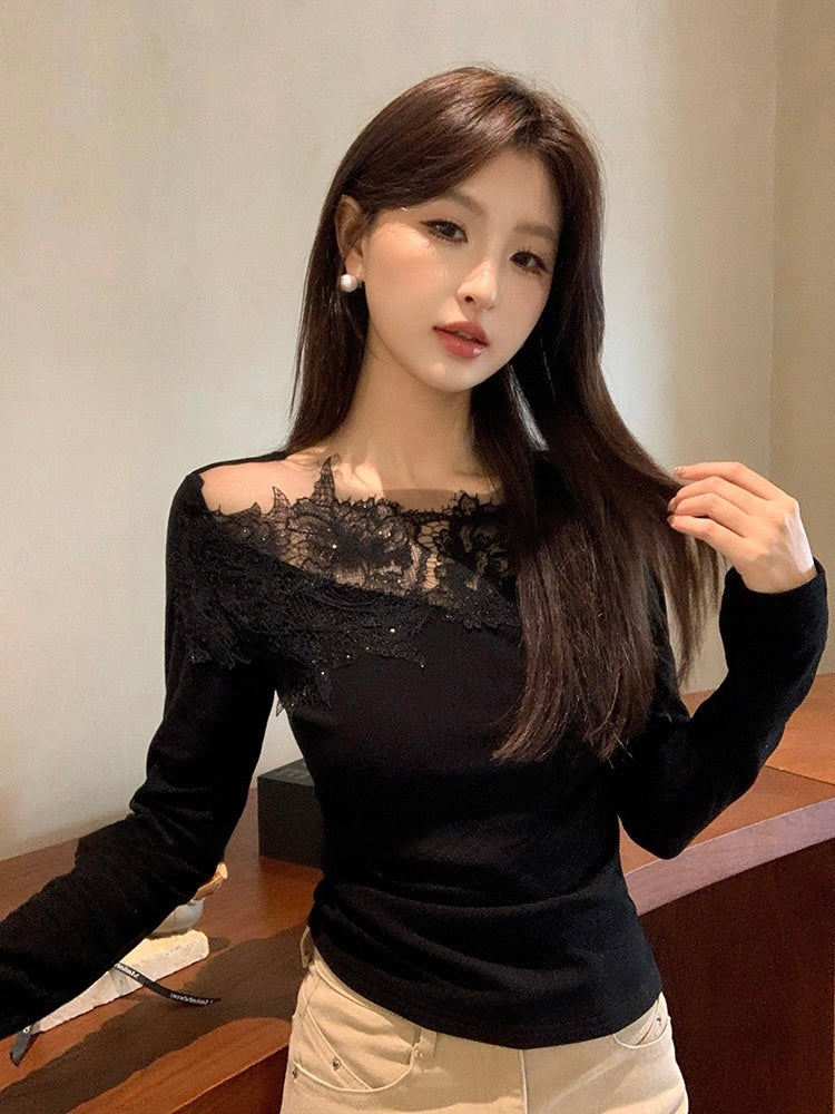 [Dating] Girlgod Lace Design Top