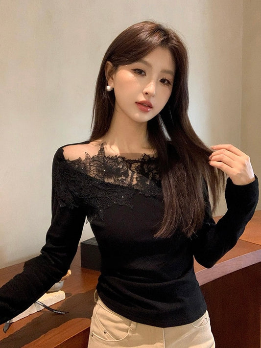 [Dating] Girlgod Lace Design Top