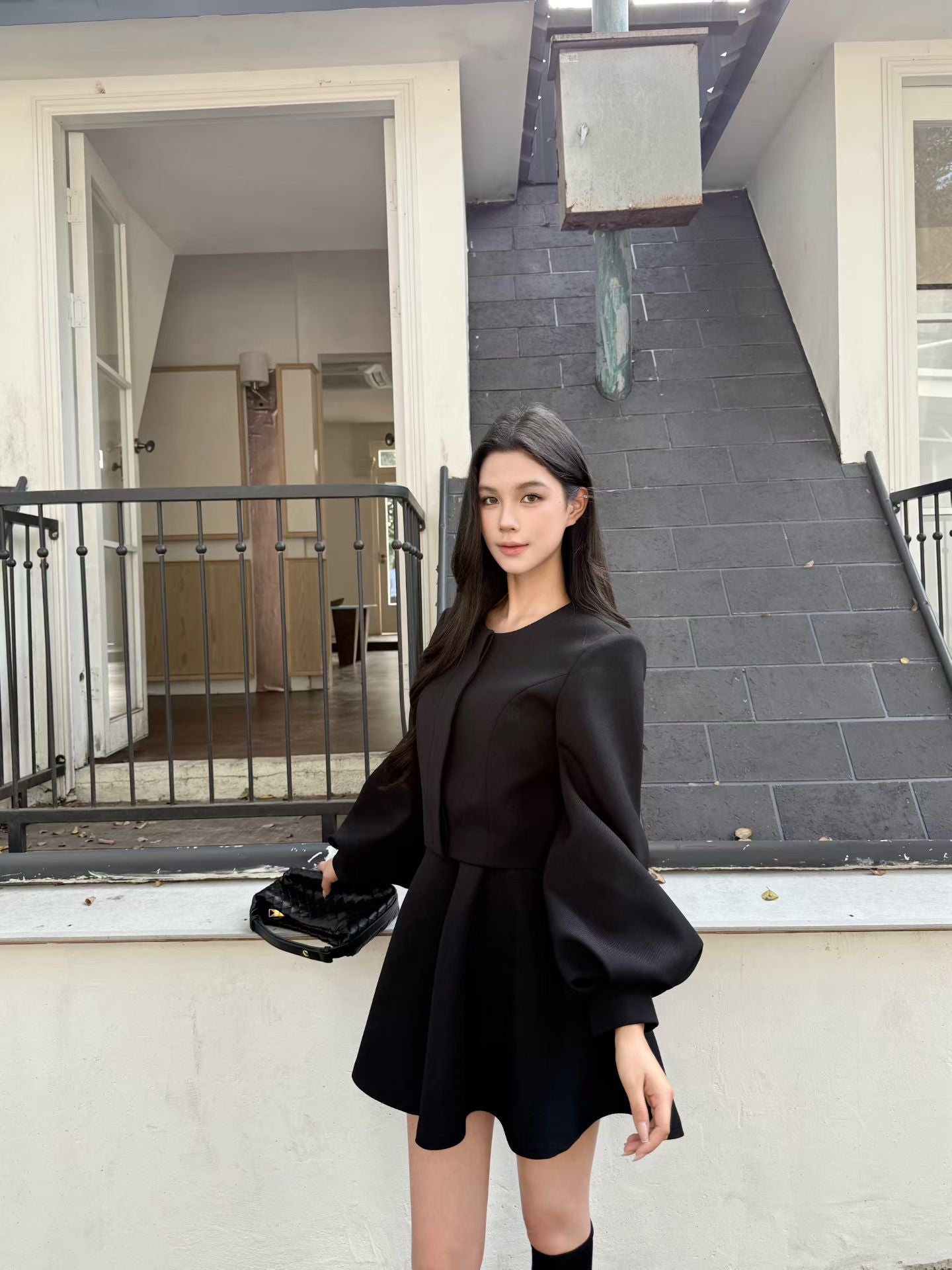 [Best-Selling] Elegant Office Lady 2-Piece Set (V26026)