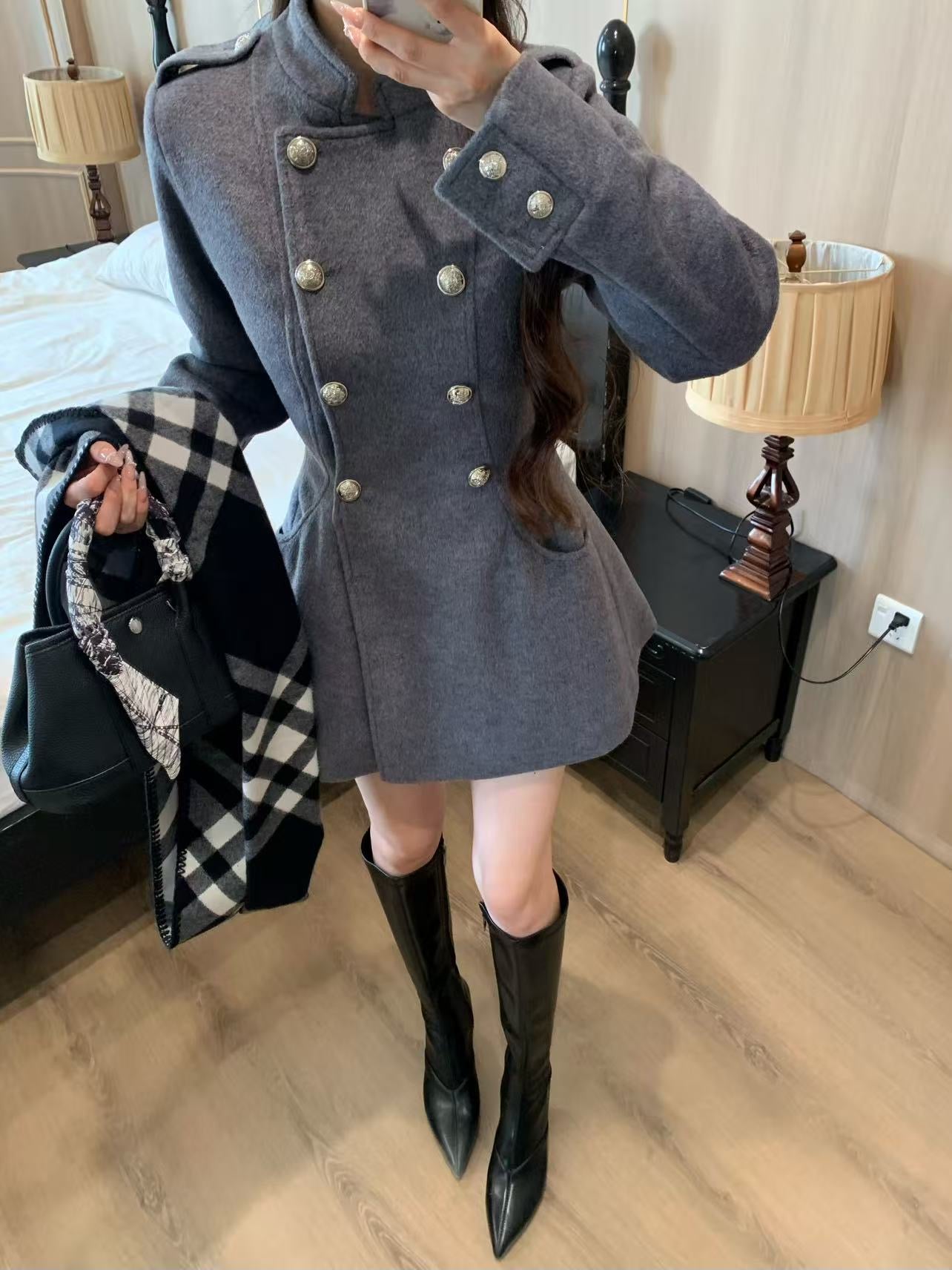 [Girlgod] Low Heel High Boot