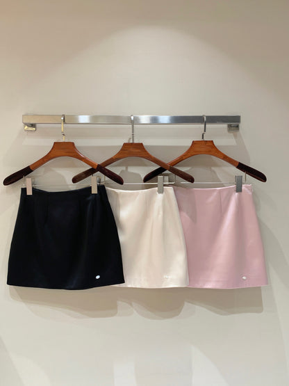[100% Acetate] A-Line Skirt