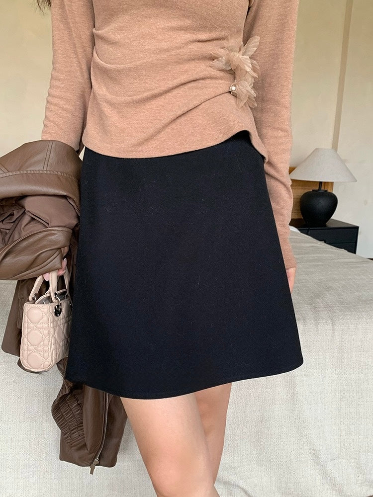 [Versatile] 20% Wool OL Skirt