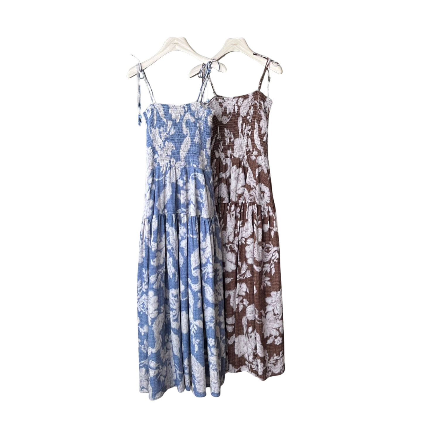 [Vacation] Artist Printing Flower Long Dress