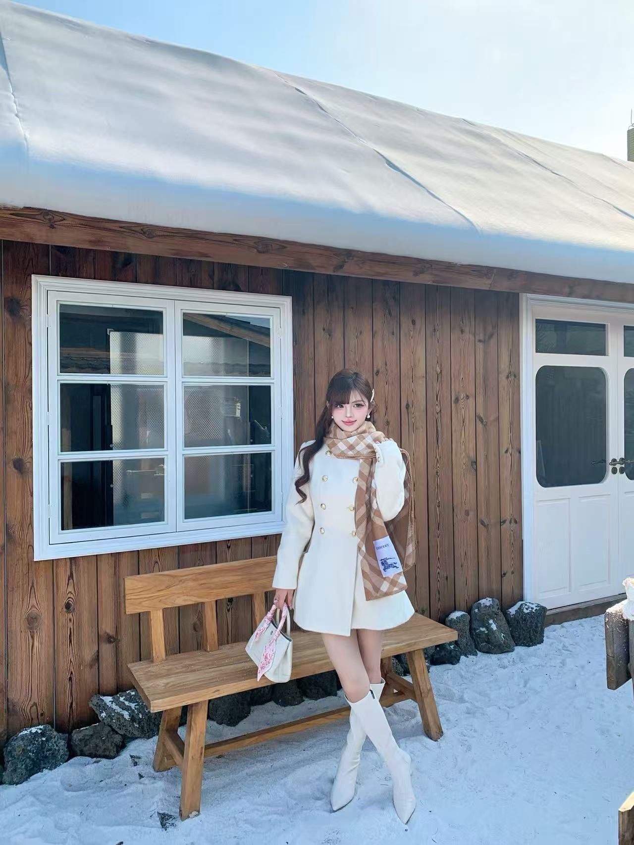 [Girlgod] Low Heel High Boot