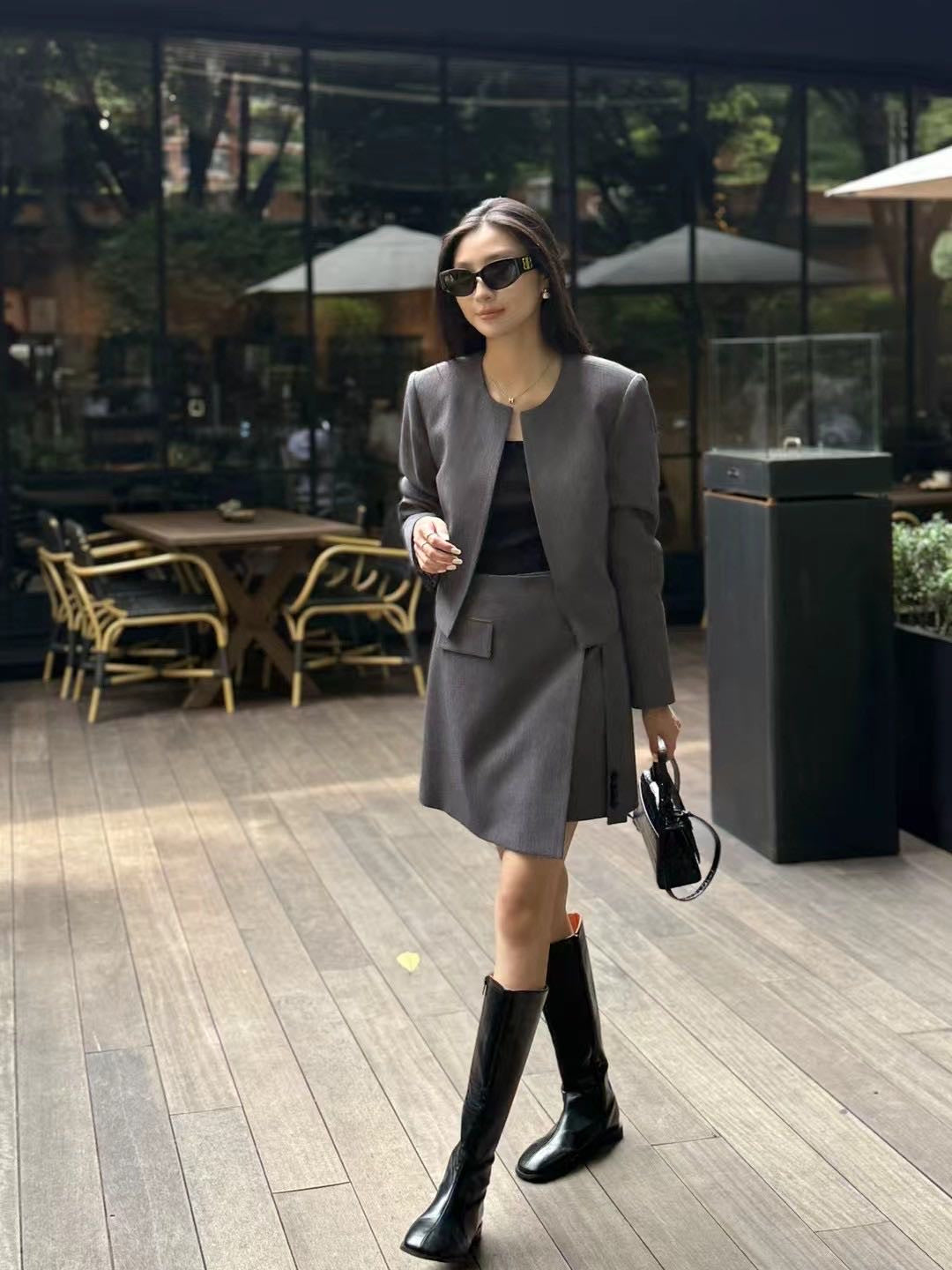 [Workwear] OL Premium Suit Blazer+ Skirt Set