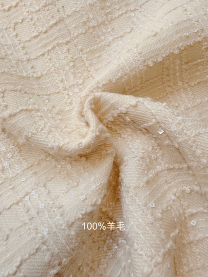 [Lumi Premium] 100% Wool French Tweed Long Jacket (YR2012)