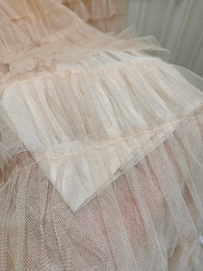 [Fairy] Multi-Layer Tulle Tiered Maxi Skirt (Q1295)