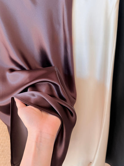 [Lumi Premium] 100% Triacetate Satin Bias Skirt (YR2015)