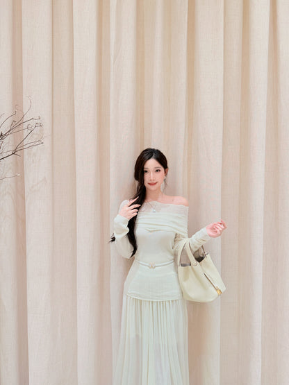 [Lumi Premium] Lyocell-Wool Flowy A-Line Skirt (YR2010)