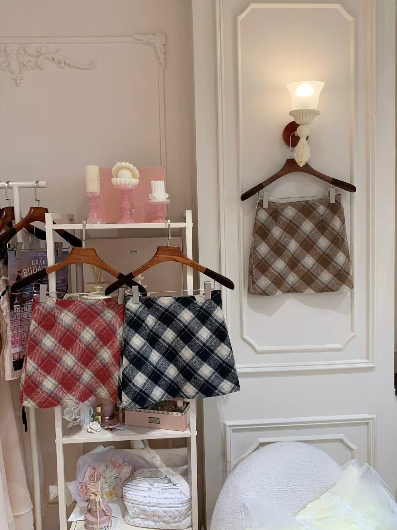 [Classic] Winter A-Line Plaid Skirt
