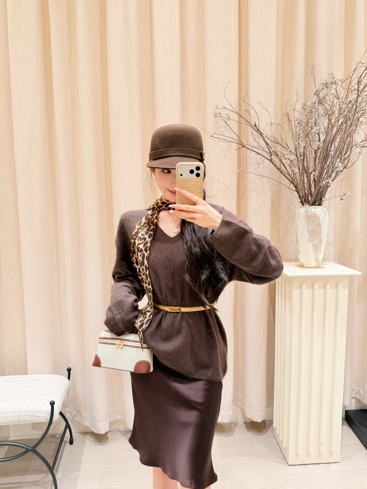 [Lumi Premium] 100% Triacetate Satin Bias Skirt (YR2015)