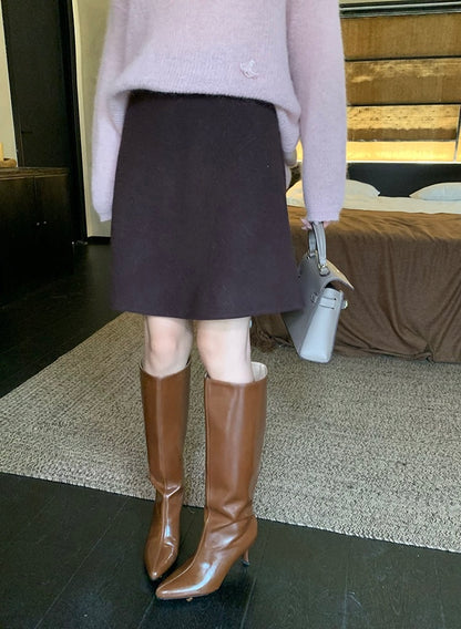 [Versatile] 20% Wool OL Skirt