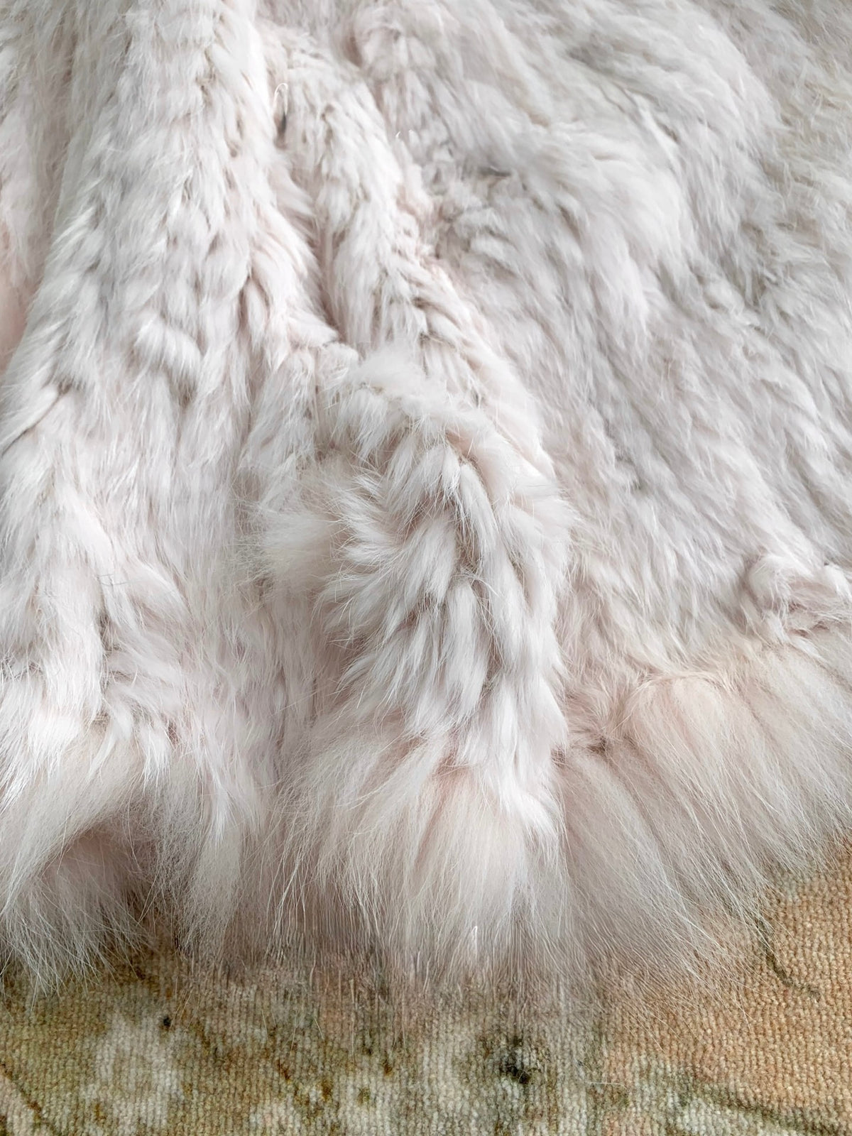 [Luxe] Fox Fur & Rex Rabbit Fur Cape Jacket (PC-010)